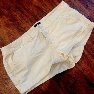 American Eagle Light Khaki Midi Shorts